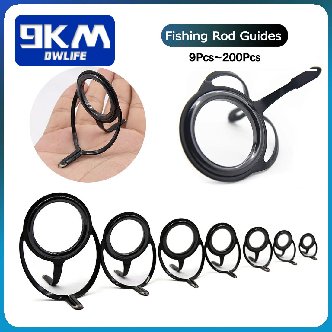 Fishing Rod Casting - Set joran pancing putar, komponen perbaikan