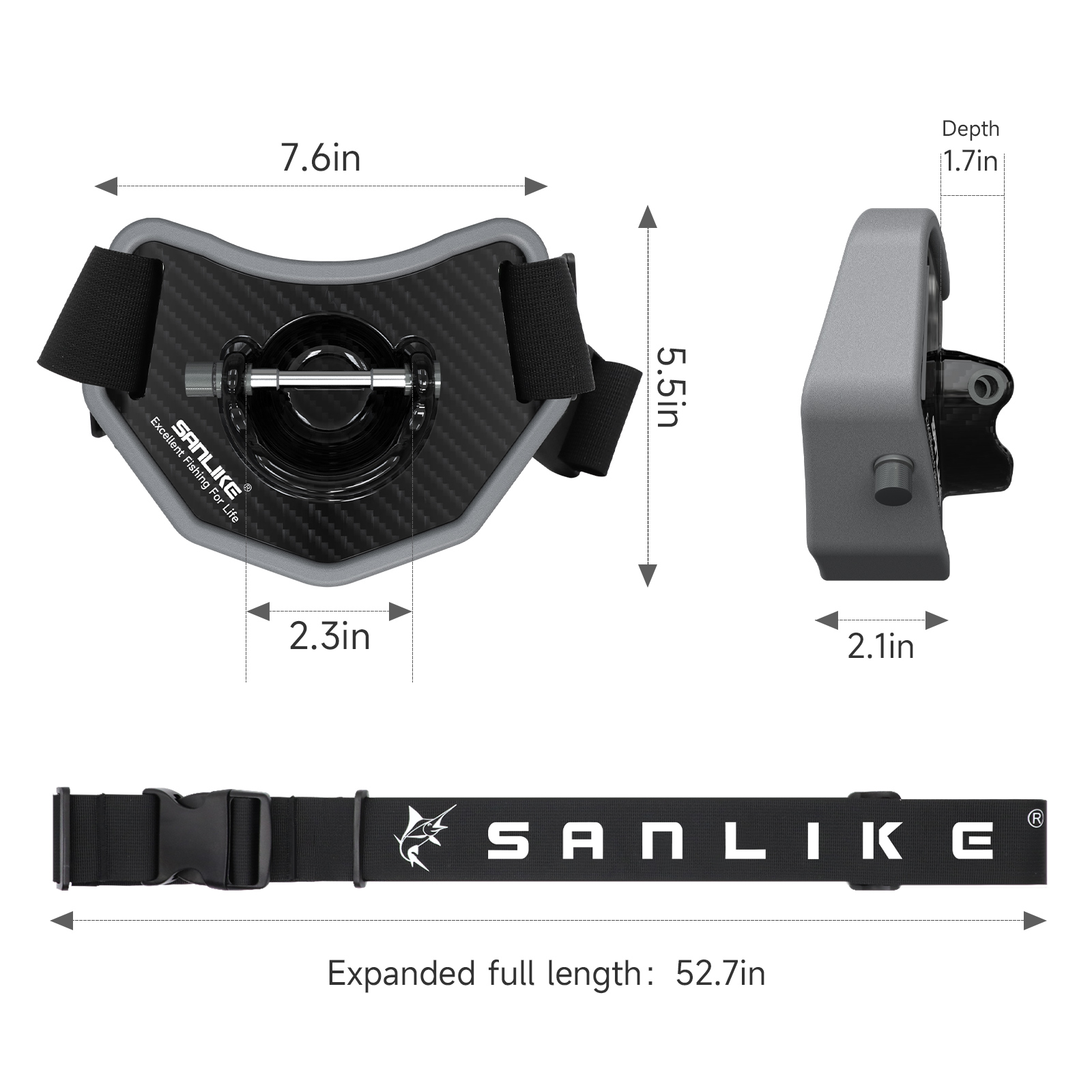 SANLIKE sabuk pancing, batang  - Fishing Rod Carbon Fiber ulasan dan harga