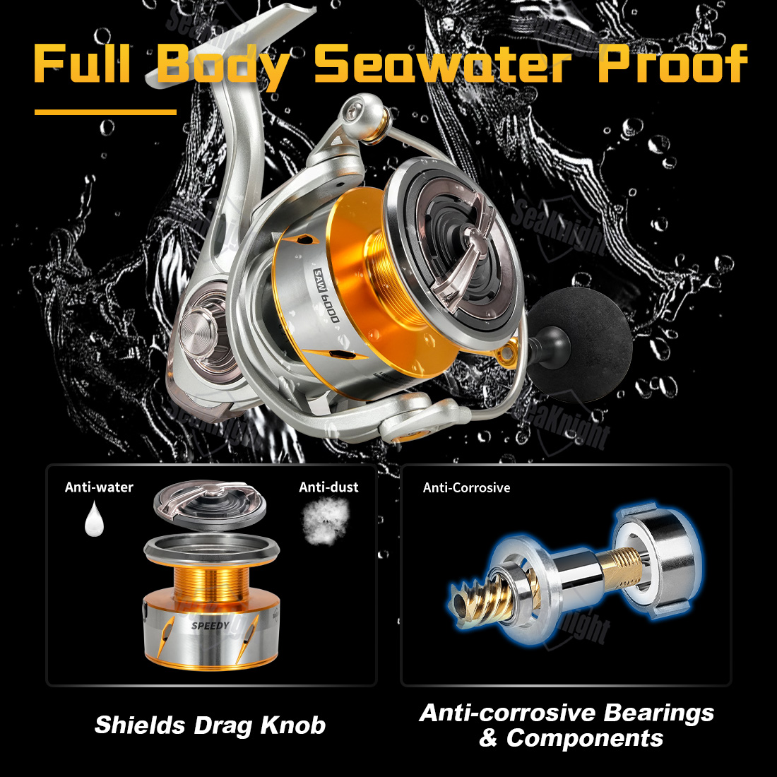 Reel Pancing Air Laut SeaKnigh - Kastking Reel Zephyr ulasan dan harga